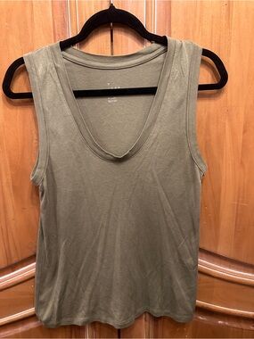 Target Olive Green Scoop Neck Tank Top